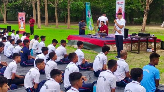 Sahaja Yoga was taught to the cadets on Wednesday in the joint annual training camp going on in the cantonment