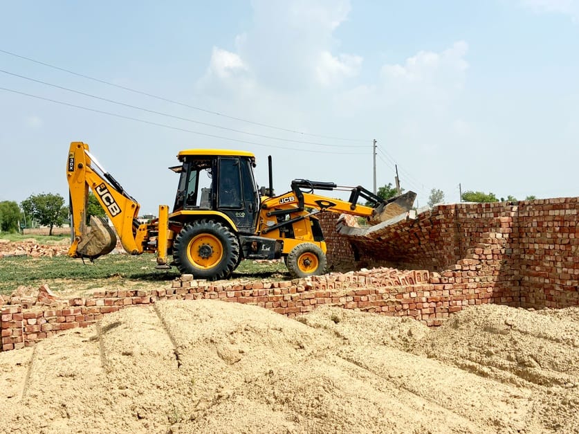 Illegal colony being built on 5 acres on Khairi Road demolished