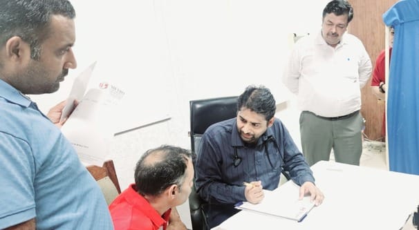 Health of 140 policemen was checked in the camp