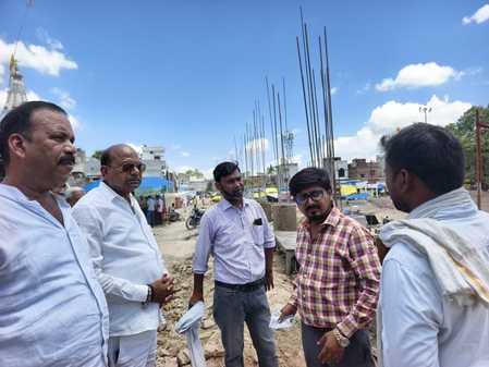 Temporary camp office of the fair started being built near the Shiva temple