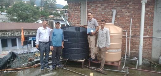 Jalshakti Department checked the cleanliness of the tanks