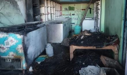 Fire broke out in ice cream factory due to leakage in gas cylinder