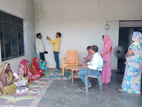 Child Development Project Officer inspected Anganwadi Center