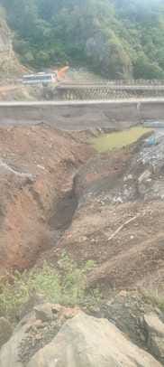 The company built a way to drain water in Padchhu