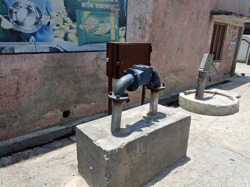 Tube well installed one and a half year ago, people yearn for water