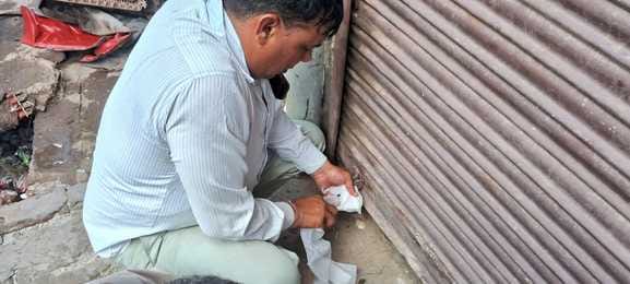 Municipal council and police took major action against encroachment and illegal slums