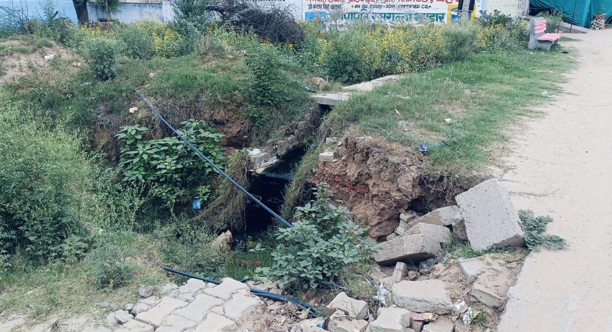 drain not made villagers bothered