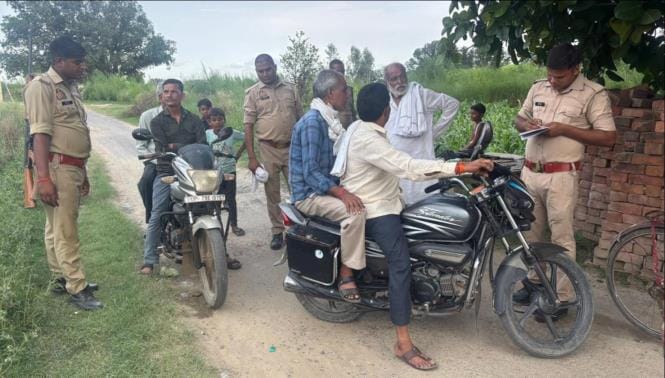 Police deployed in the village, peace maintained