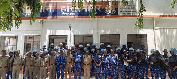 RAF team did drill in Hastinapur