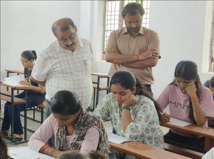 490 students appeared for the exam for admission in Abhyudaya Coaching