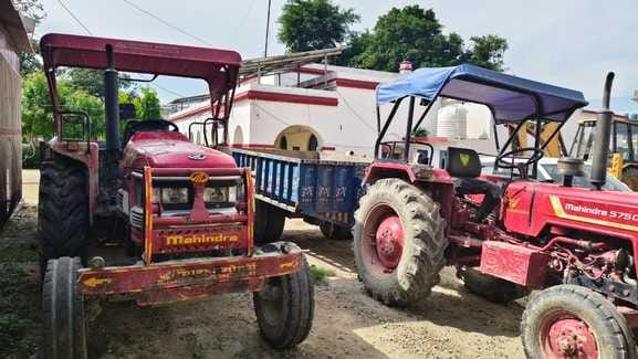 Four tractor-trolleys and JCB machines involved in illegal mining were seized