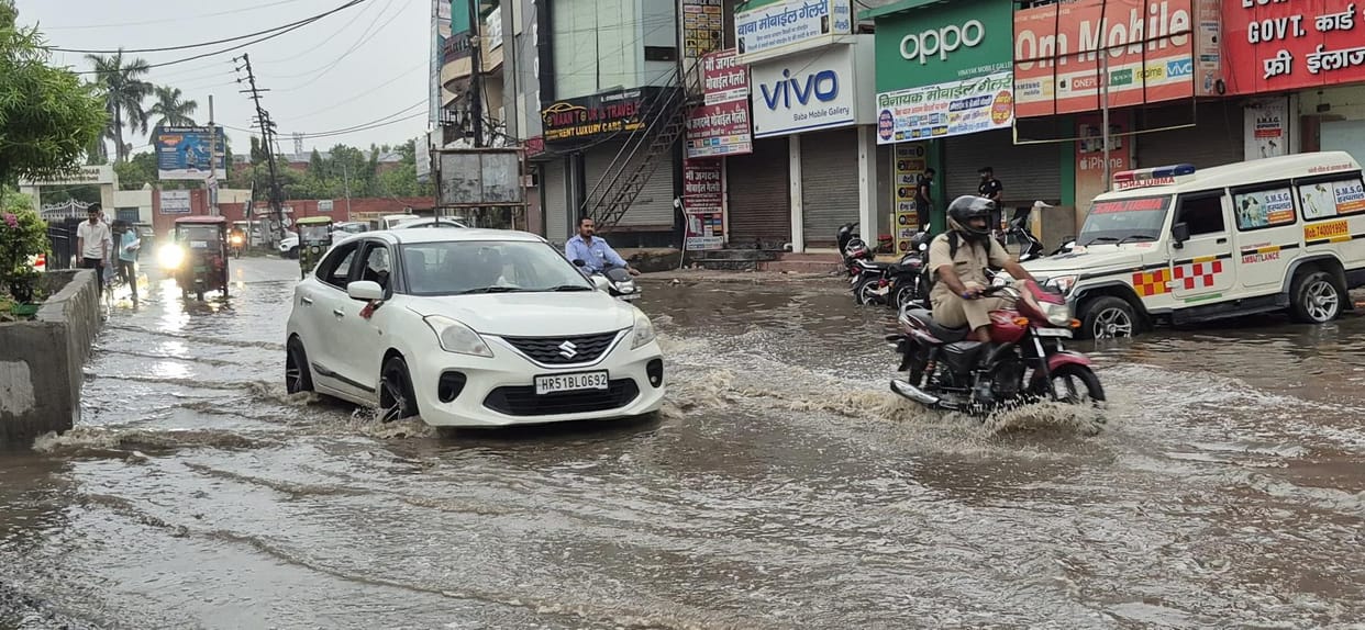 Claims of water drainage were washed away in just 15 minutes of rain