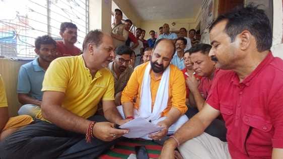 Strike by temporary workers of electricity department in Basohli