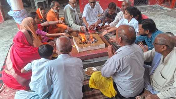 Gayatri Yajna held at Shaktipeeth, wish for world welfare