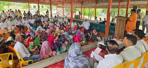 300 families got the benefit of schemes in the camp