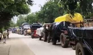 The pressure of vehicles increased on Mandi Road, traffic jam continued for hours