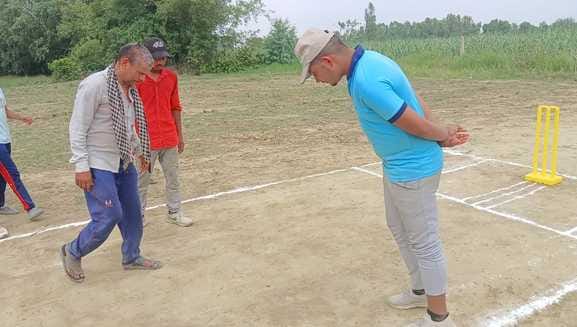 Kamhara team won the inaugural cricket match