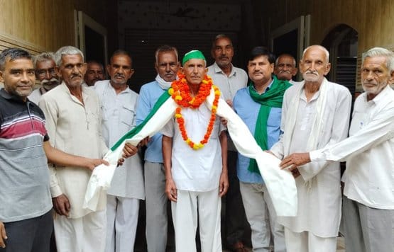 BKU honored Kalyan Singh for taking pledge to donate his body