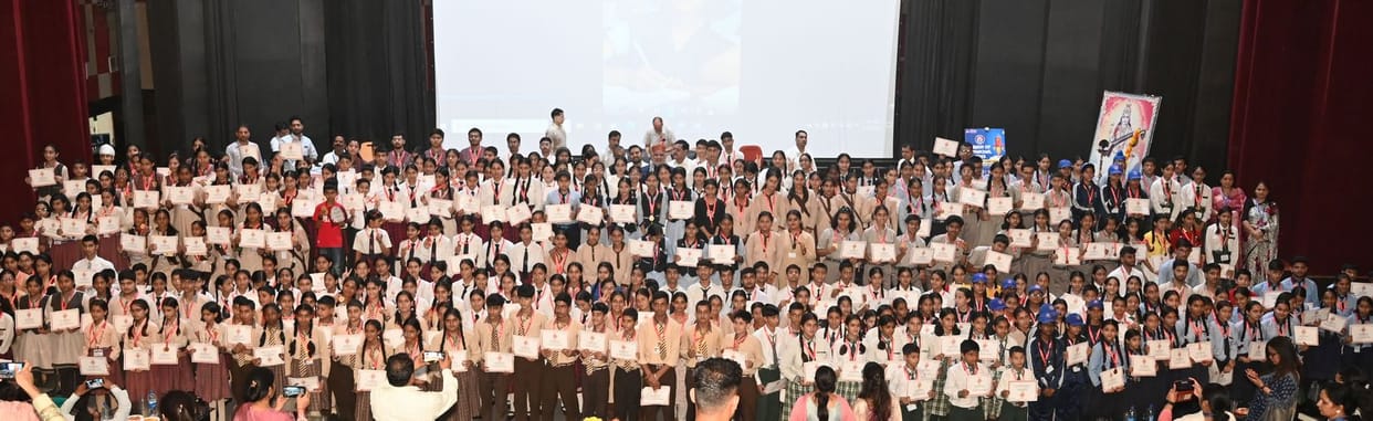 Former Acting Chief Justice Dharam Chand Chaudhary honoured 695 meritorious students