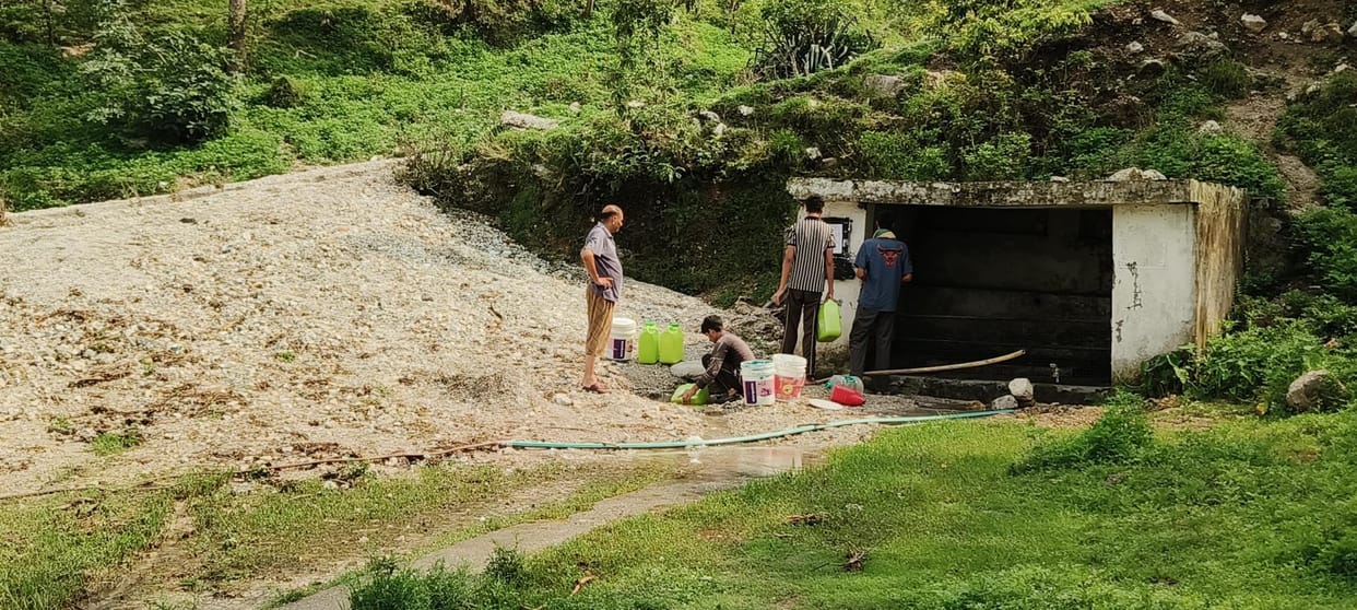 No water from three days in Pouni