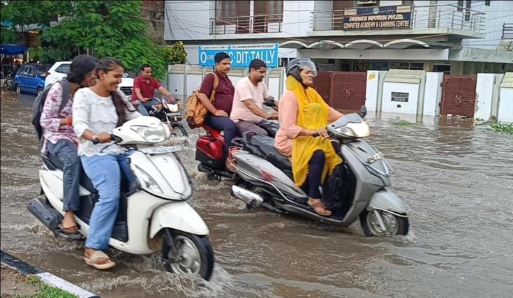 Claims of drainage submerged in rain