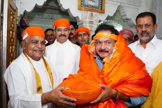 Rajsamand News: Union Minister of State SP Singh Baghel visited Shrinathji