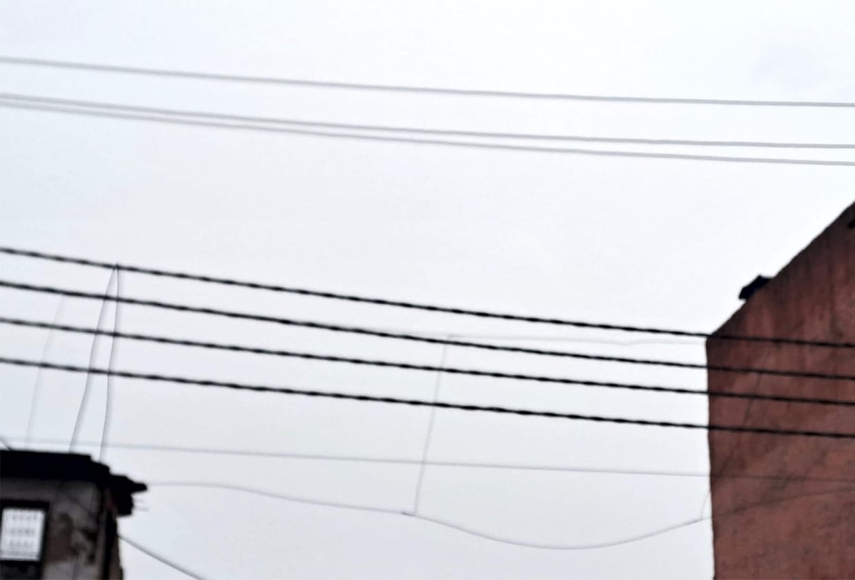 There is a possibility of accident due to lack of guarded high tension lines