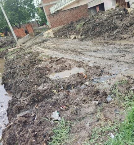 Waterlogging and mud on the roads...filth from city to village