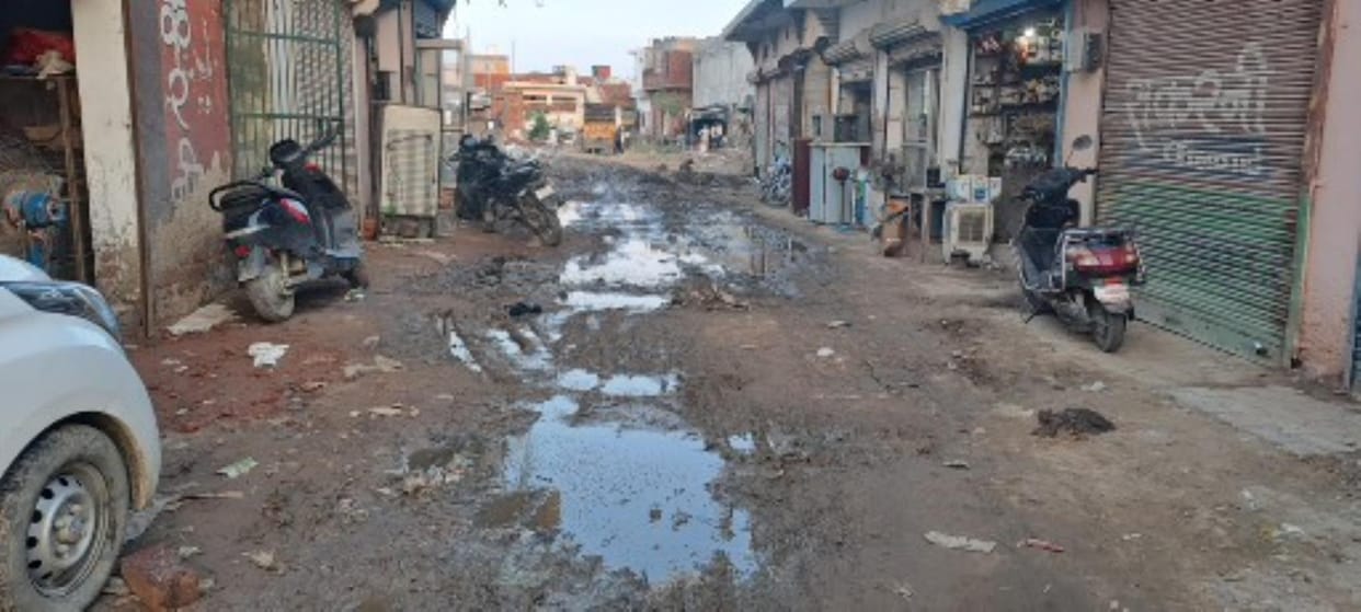 Rotting garbage in Narnaund