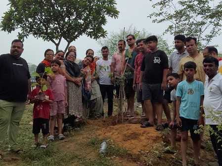 Nayi Disha Trust, an initiative in Omaxe City, planted 1100 trees