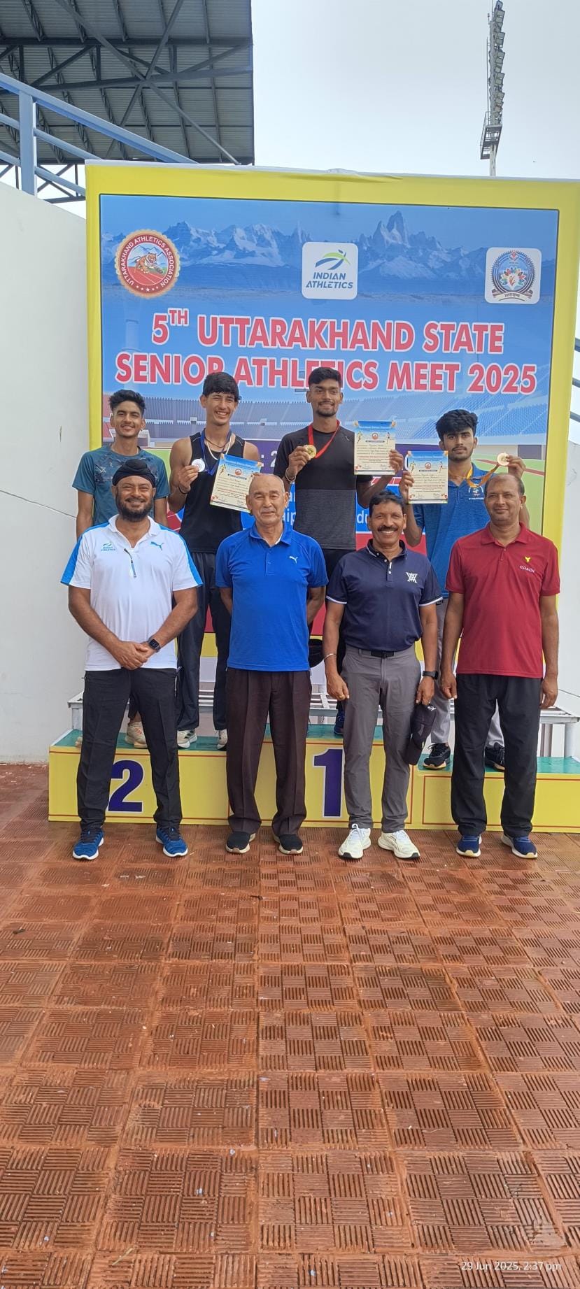 Lalit Singh won gold medal in steeplechase