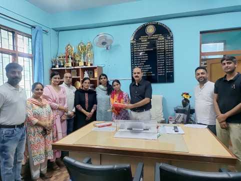 Three meritorious students were honored