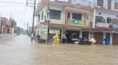 Due to rising water of Nepali rivers, water entered many villages