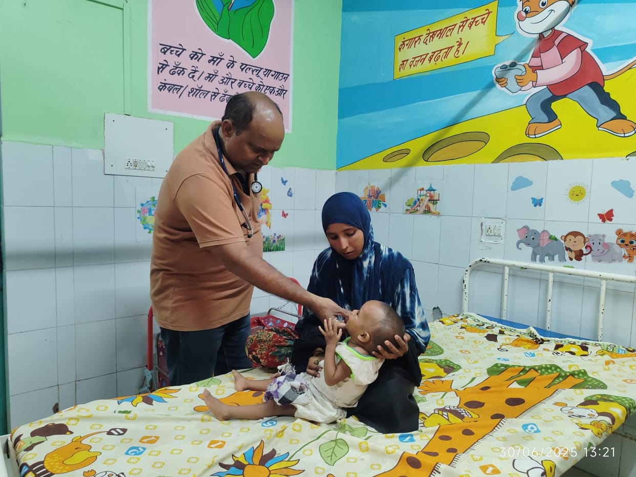 Nutrition rehabilitation center running without a pediatrician