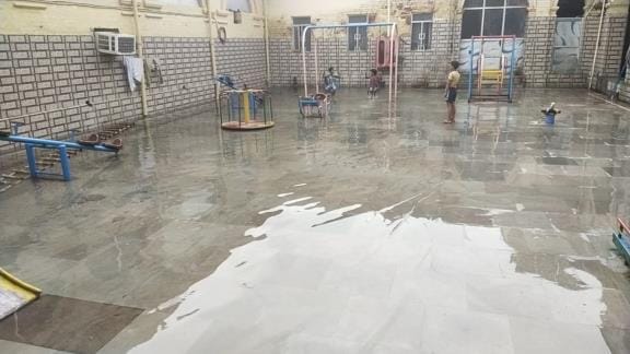 Due to rain in the capital, water entered many hospitals