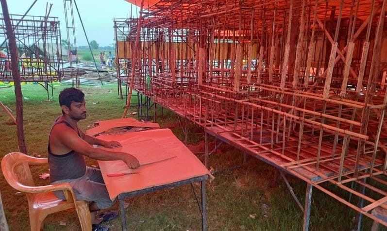 Tajias in memory of Imam Hussain will be decorated with the art of Hindu artisans