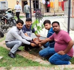 Planting of Banana, Tulsi and Sami