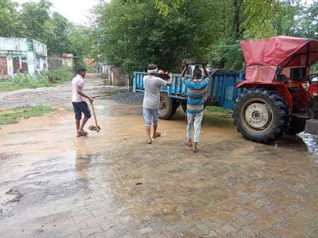 Intensive cleanliness campaign conducted in Bhushan Kala, Gahra, Rampura