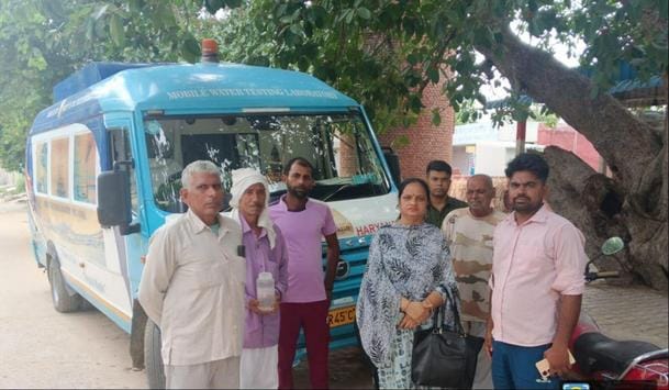 Mobile water testing lab reached villages, tested the quality of drinking water