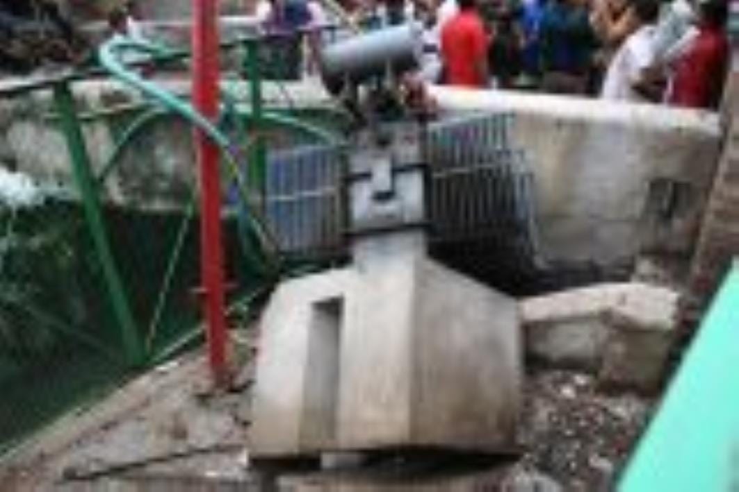 The transformer laid on the foundation of corruption fell down, power went out