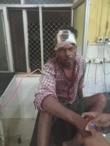 The attackers fired outside the house, attacked the elderly with sticks and rods