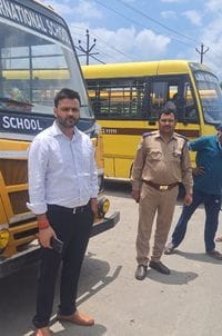 Challans issued for six school vehicles, two seized