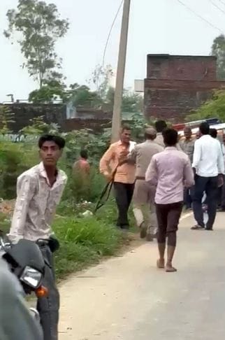 Four people were challaned for disturbing peace after firing and pelting stones, licensed rifles were confiscated