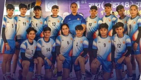 Haryana team of women players won gold in the National Championship