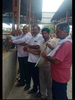 50 quintals of wheat and 370 quintals of straw donated to Gopal Gaushala