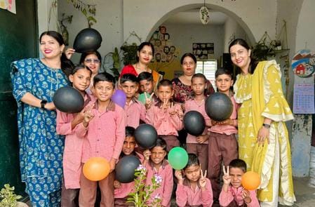 The first day of school is memorable for the children