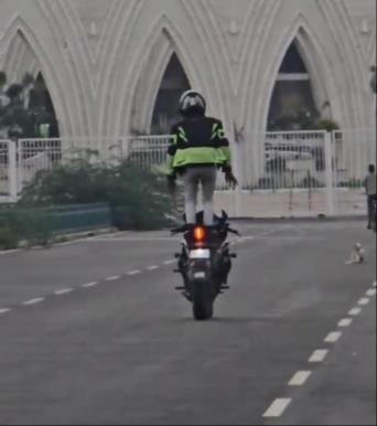 Video of a young man doing stunts goes viral