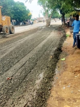 Road improved by filling potholes on Lipulekh-Bhind highway