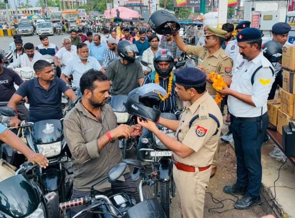 SP made people wear helmets and gave the message of safe travel