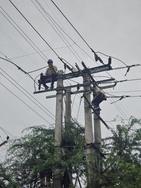 Electricity supply of Sampla disrupted due to rain